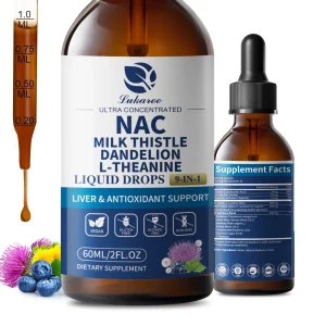 N-Acetyl-L-Cysteine NAC Supplement with Milk Thistle,Selenium for Liver & Kidney Support