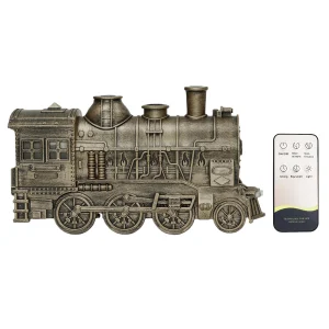 300ML Vintage Steam Train Essential Oil Diffuser 2-Color LED Light
