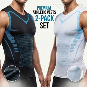 Men's Sleeveless Tank Top 2-Piece Set — Quick-drying, moisture-wicking, breathable